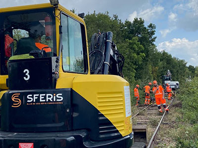 Travaux sur la ligne fret entre Corbigny et Cercy-la-Tour dans le Morvan (58)